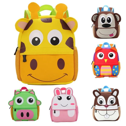 Mochila 🎒 Infantil para Niños de Jirafa Amarilla