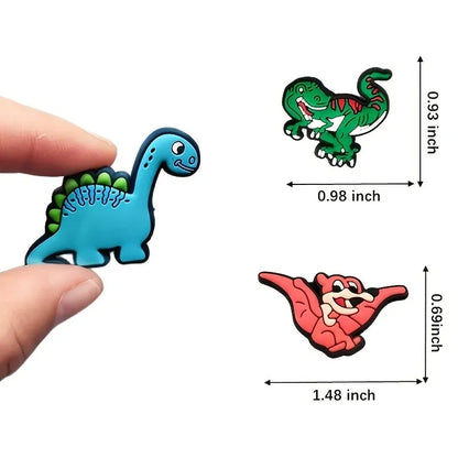 Dijes Charms Pins para Zapatos Crocs de Dinosaurios 20uds.