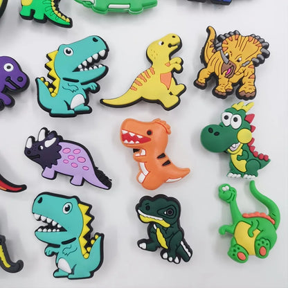 Dijes Charms Pins para Zapatos Crocs de Dinosaurios 20uds.