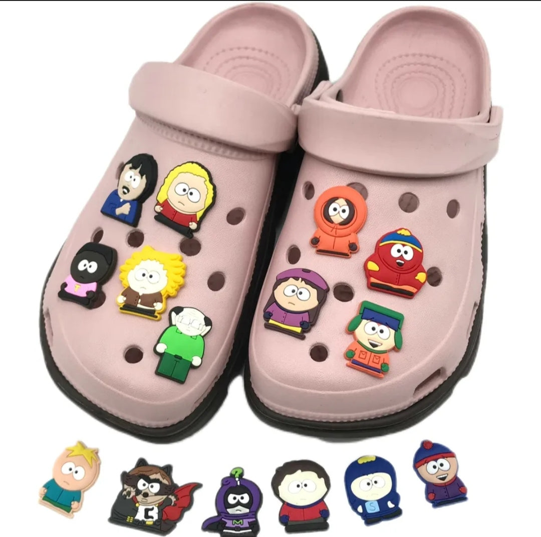 Dijes Charms Pins para Zapatos Crocs South Park 10uds. Surtidas