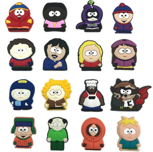 Dijes Charms Pins para Zapatos Crocs South Park 10uds. Surtidas