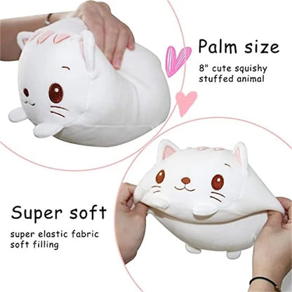 Almohada Peluche Muñeco de Gato Blanco