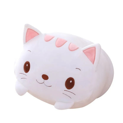 Almohada Peluche Muñeco de Gato Blanco