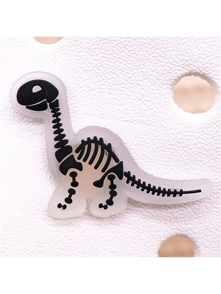 Dijes Charms Pins para Zapatos Crocs Luminosos de Dinosaurios 31uds.