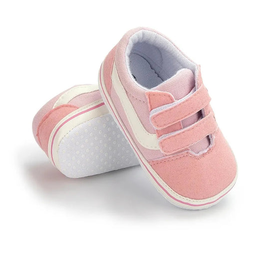 Zapatilla de Lona para Bebe para Primeros Pasos 7-12 Meses Rosada