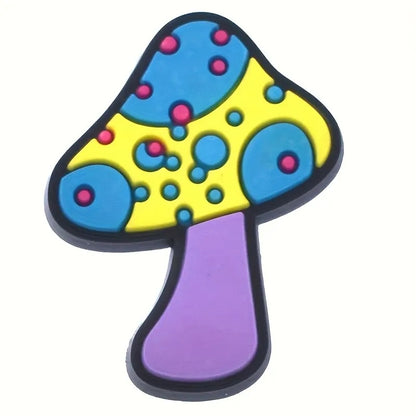 Dijes Charms Pins de Hongos para Zapatos Crocs 20uds.