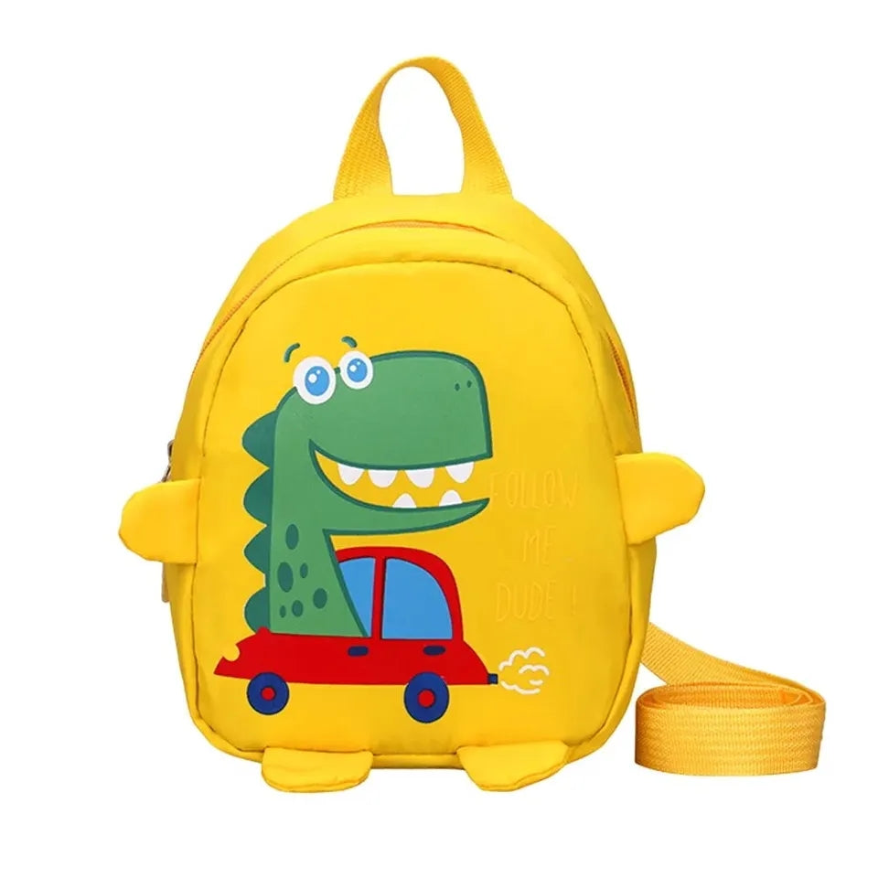 Mochila 🎒 Infantil para Niños de Dinosaurio Amarillo