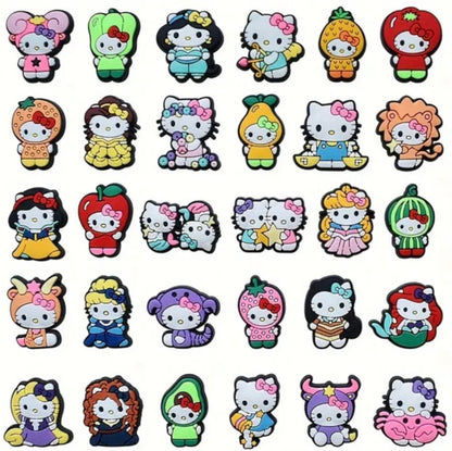 Dijes Charms Pins para Zapatos Crocs Hello Kitty 30uds.