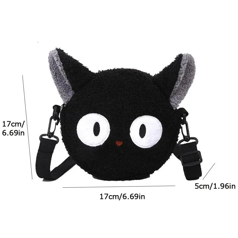 Cartera Mochila Bolso de Gato Negro