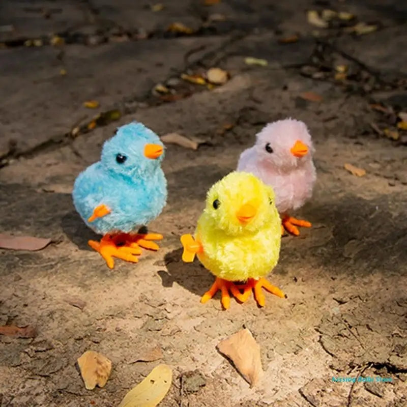 Juguete Pollitos A Cuerda Fricción 3uds. Colores Surtidos