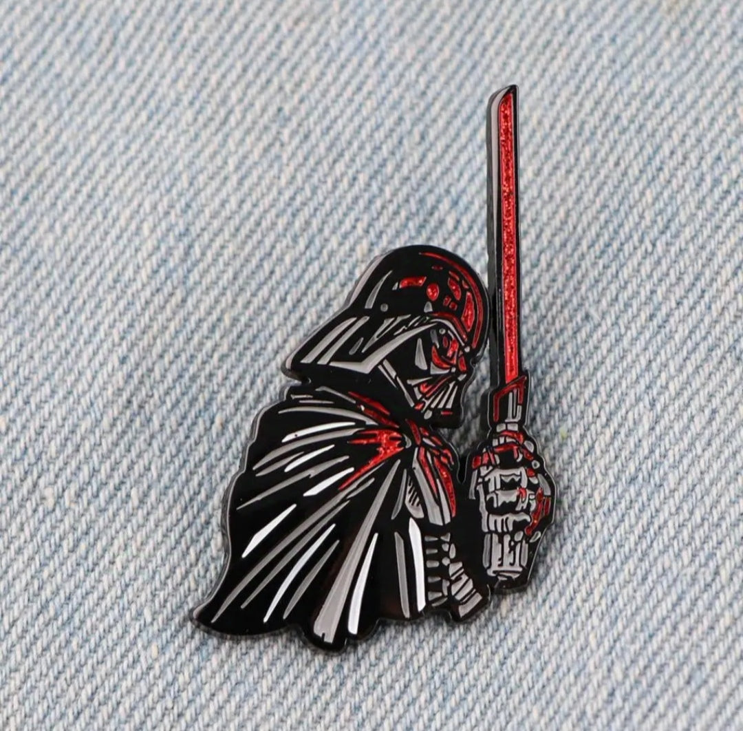 Pin Broche Alfiler Insignia de Metal Para Ropa de Star Wars Darth Vader