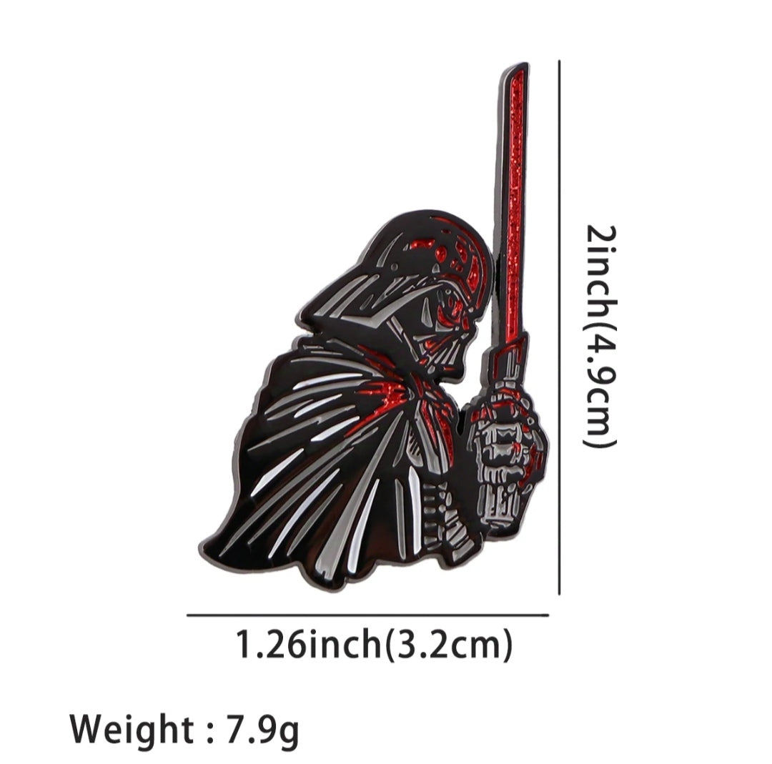 Pin Broche Alfiler Insignia de Metal Para Ropa de Star Wars Darth Vader