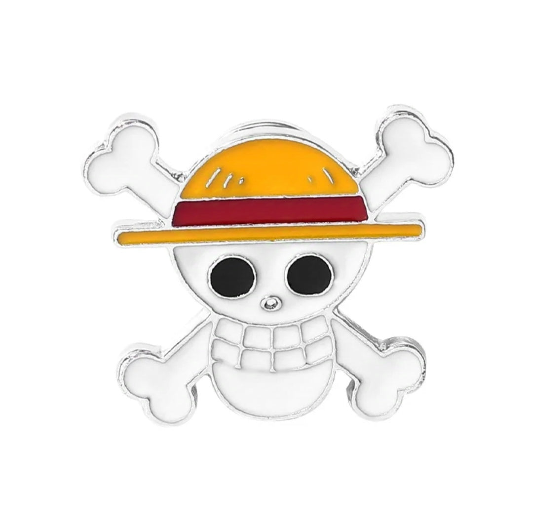 Pin Broche Alfiler Insignia de Metal Para Ropa de Pirata One Piece