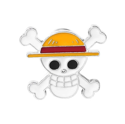 Pin Broche Alfiler Insignia de Metal Para Ropa de Pirata One Piece