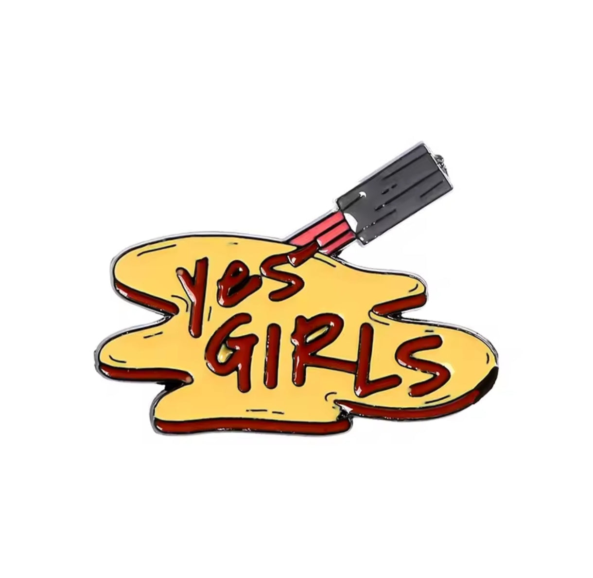 Pin Broche Alfiler Insignia de Metal Para Ropa de Yes Girls