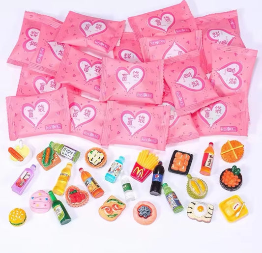 Mini Juguetes Comida Bebida Supermercado Bolsas Aleatorias 5 uds.