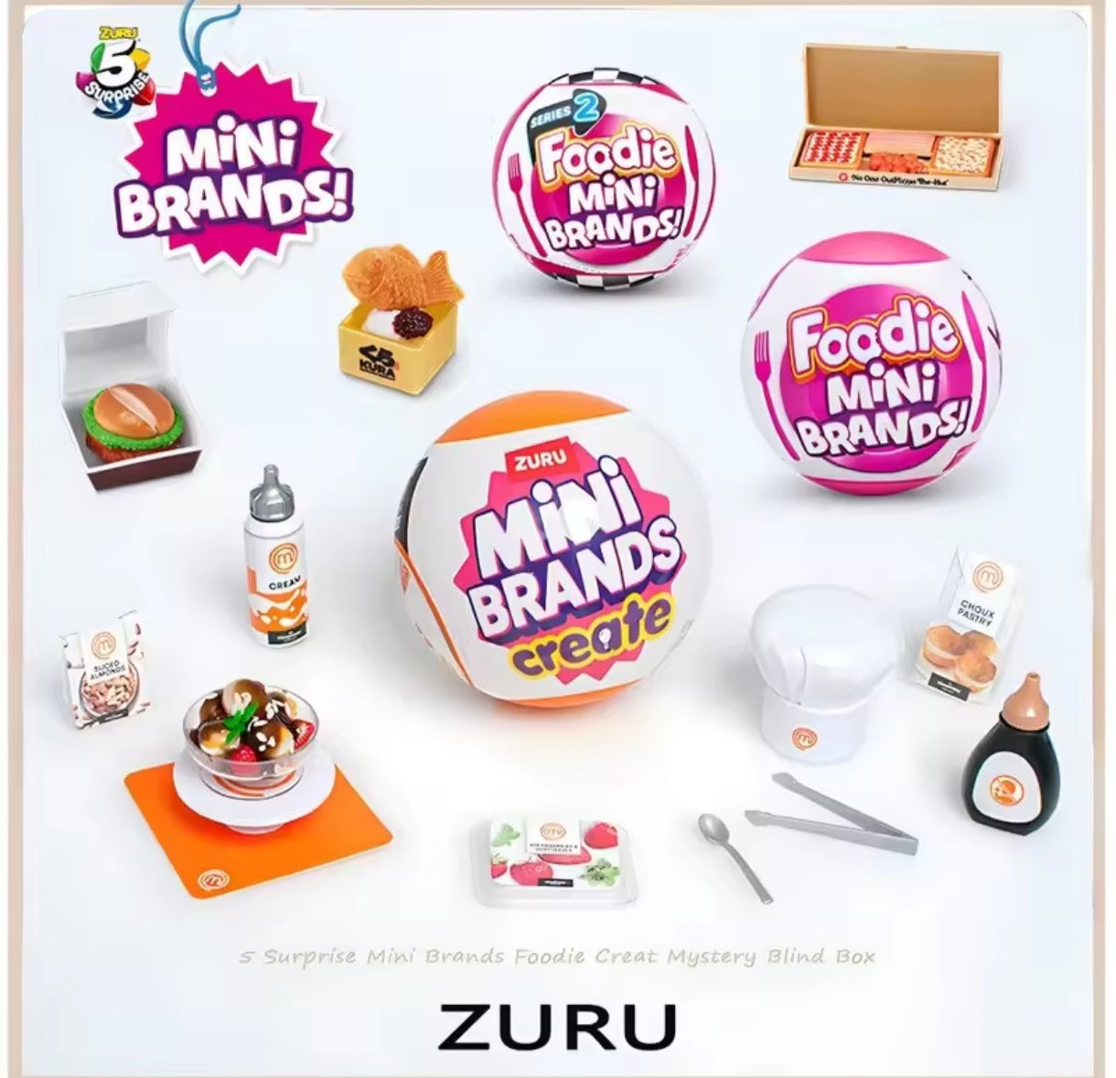Bola Zuru Mini Brands Create Master Chef 5 Sopresas