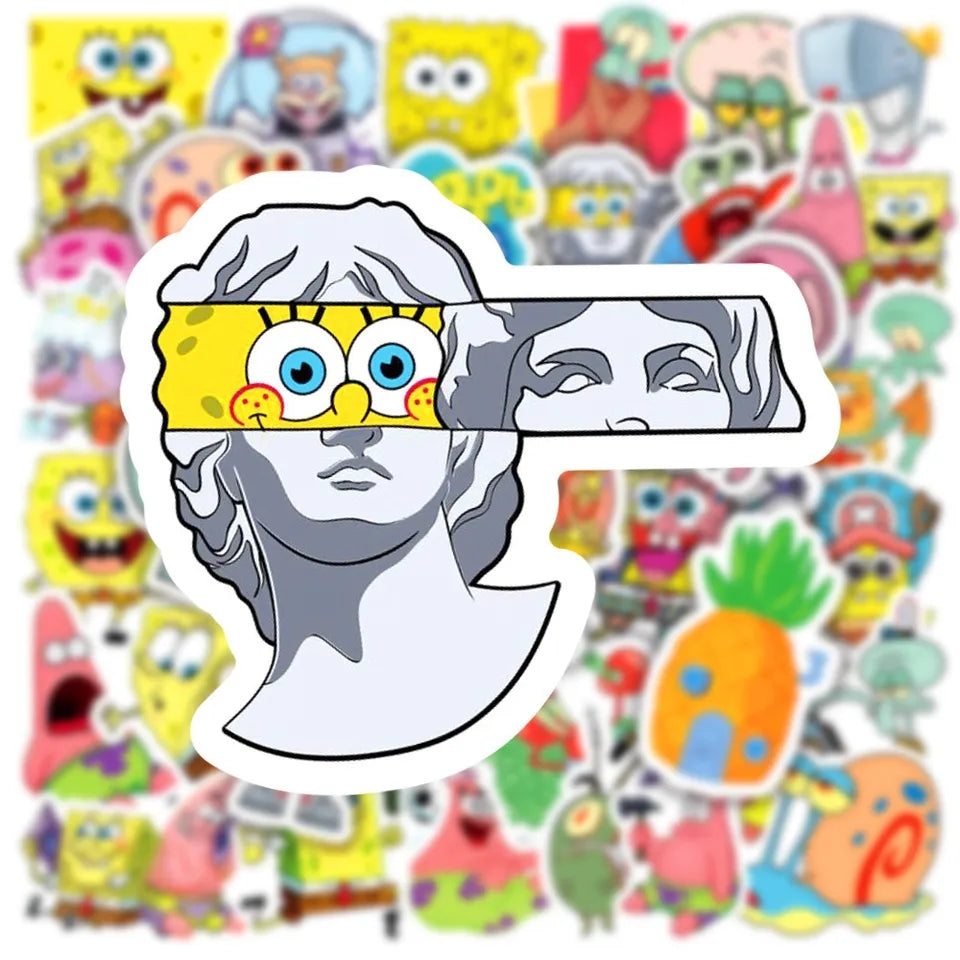 Stickers Pegatinas Bob Esponja 50uds.