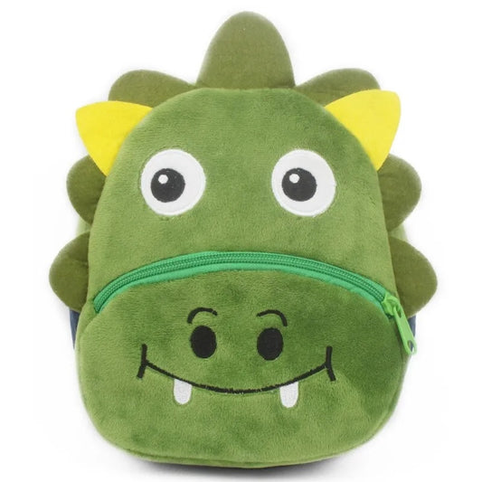 Mochila 🎒 Infantil de Felpa Animales 3D Cocodrilo 🐊