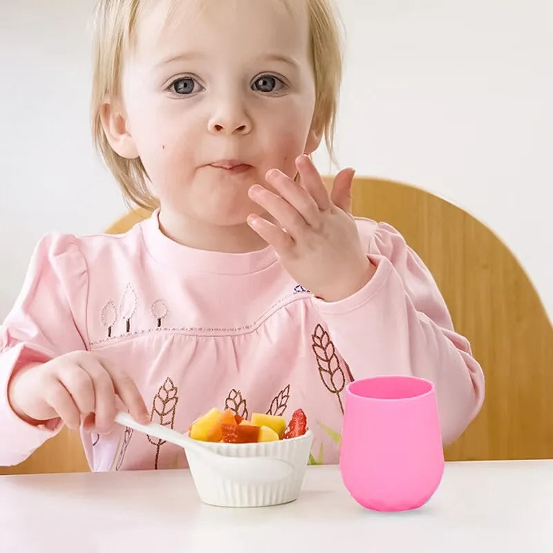 Vaso Taza Chica de Aprendizaje Aperitivo Rosada