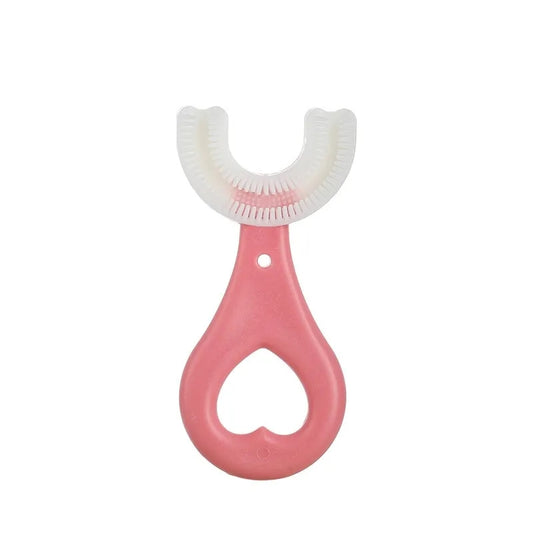 Cepillo de Dientes Bebé en Forma de U Rosado