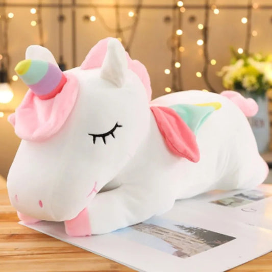 Peluche Muñeco de Unicornio Blanco