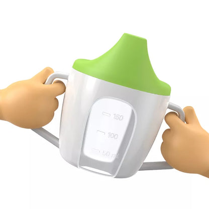 Taza Vaso para Bebe con Tapa Pico de Pato Verde