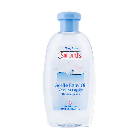 Simonds Aceite Baby Oil Vaselina Líquida Hipoalergenica 210ml.