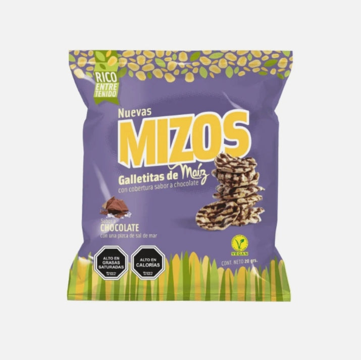 Mizos Galletas de Maiz Chocolate 20gr.