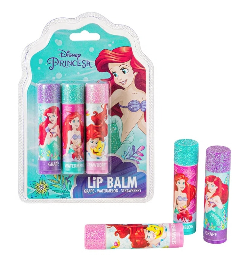 Balsamo Labial Lip Balm Princesas 3uds.