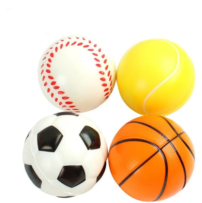 4 Pelotas Suaves Fútbol Tenis Basquet Baseball