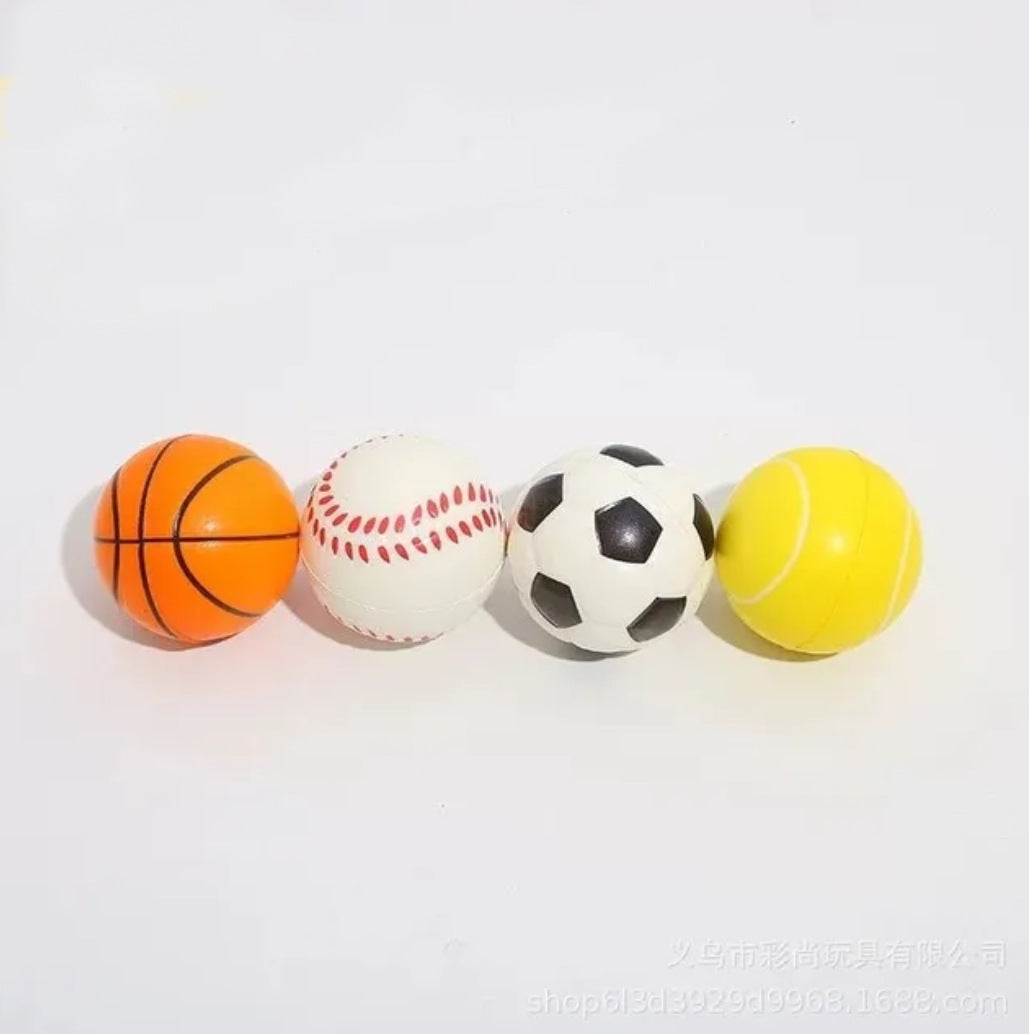 4 Pelotas Suaves Fútbol Tenis Basquet Baseball