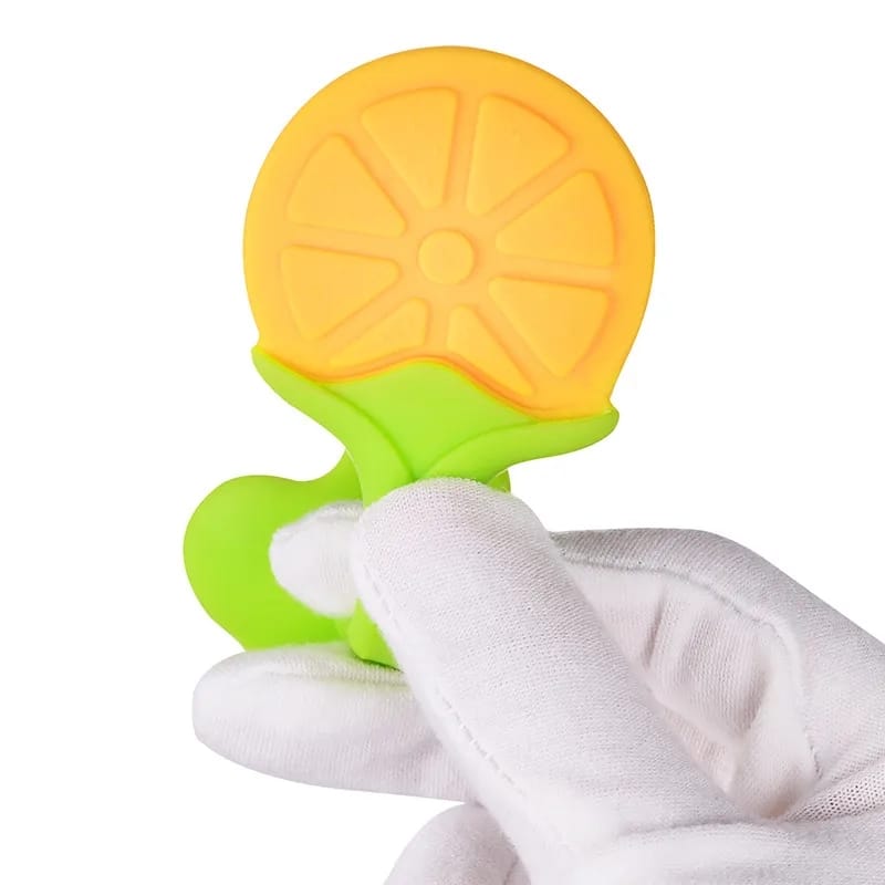 Juguete Mordedor de Silicona para Desarrollo Dientes Bebe Limón 🍋