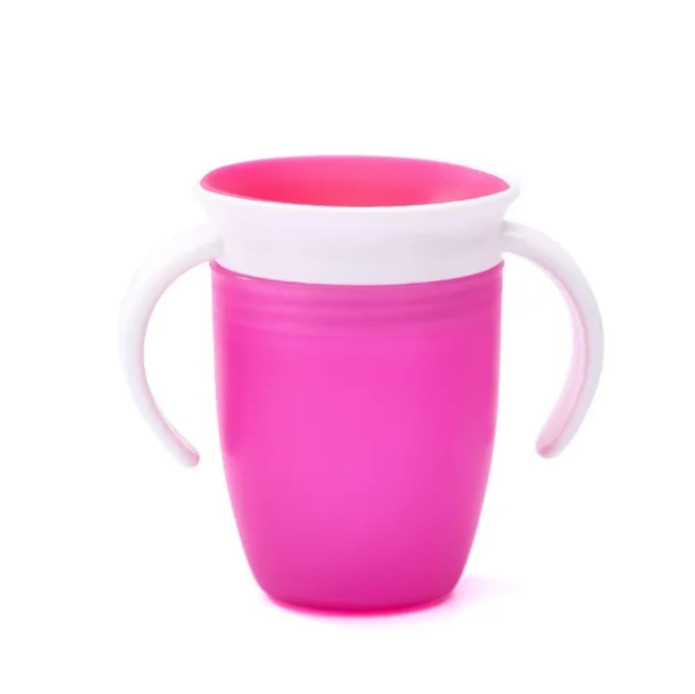 Taza de Aprendizaje para Bebe 360º Grados Rosada