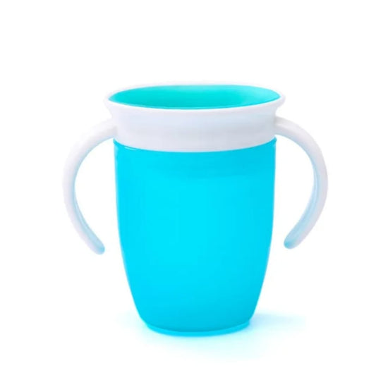 Taza de Aprendizaje para Bebe 360º Grados Celeste