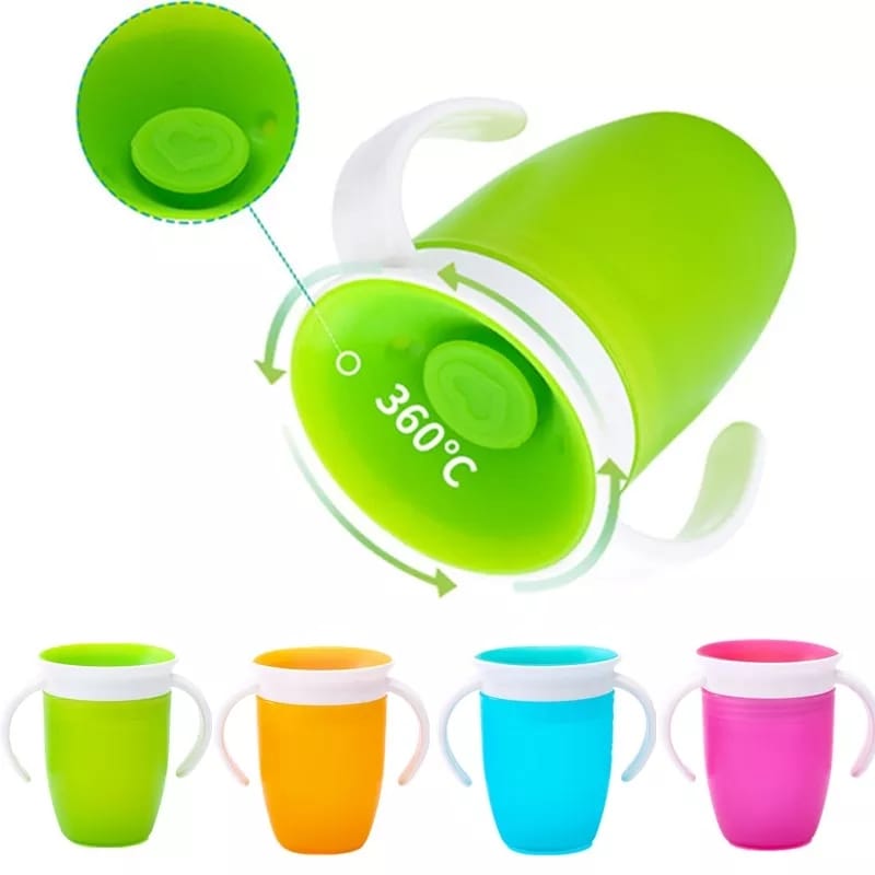 Taza de Aprendizaje para Bebe 360º Grados Celeste