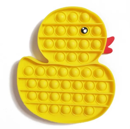 Tablero de Burbujas Antiestrés Pop It Juguete Suave Sensorial de Patito 🐥