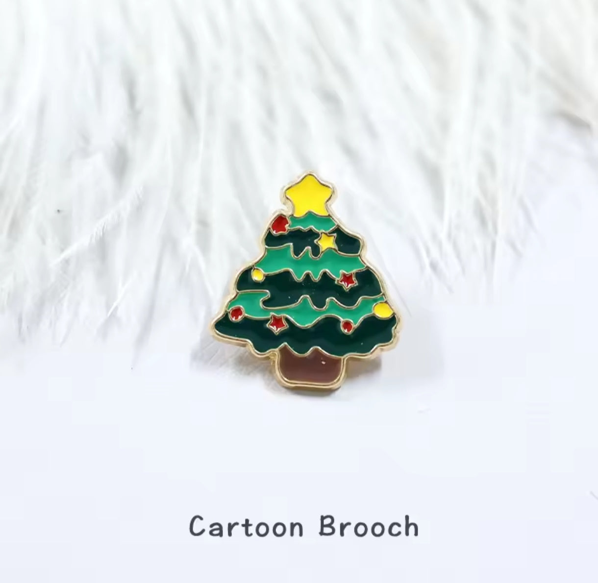 Pin Broche Alfiler Insignia de Metal Para Ropa de Arbol Navidad