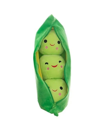 Peluche Muñeco de Arvejas Verde