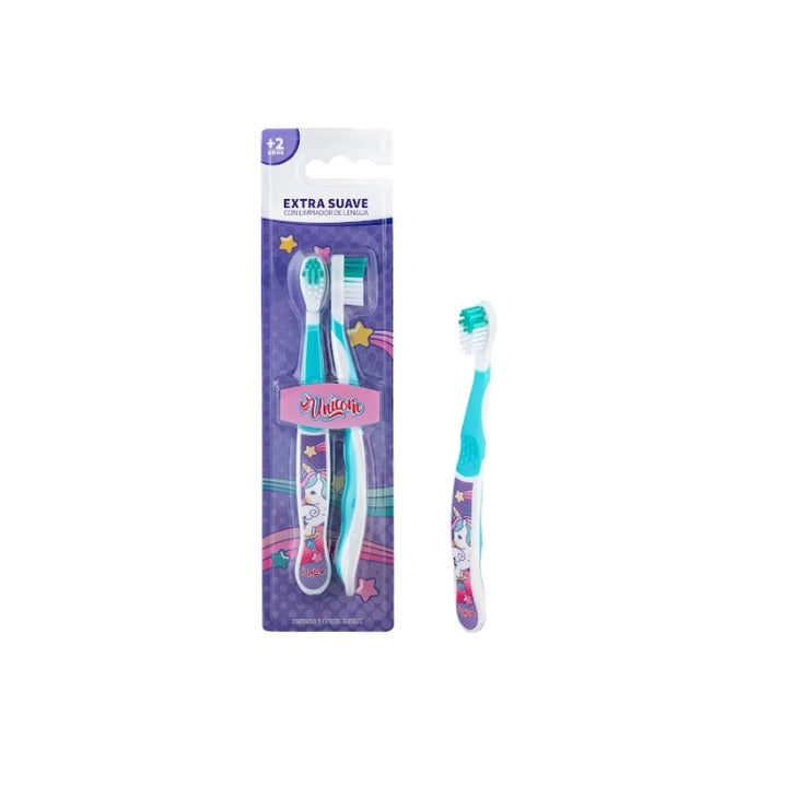 Cepillos Dentales Pack x 2 Unicornio Extra Suave