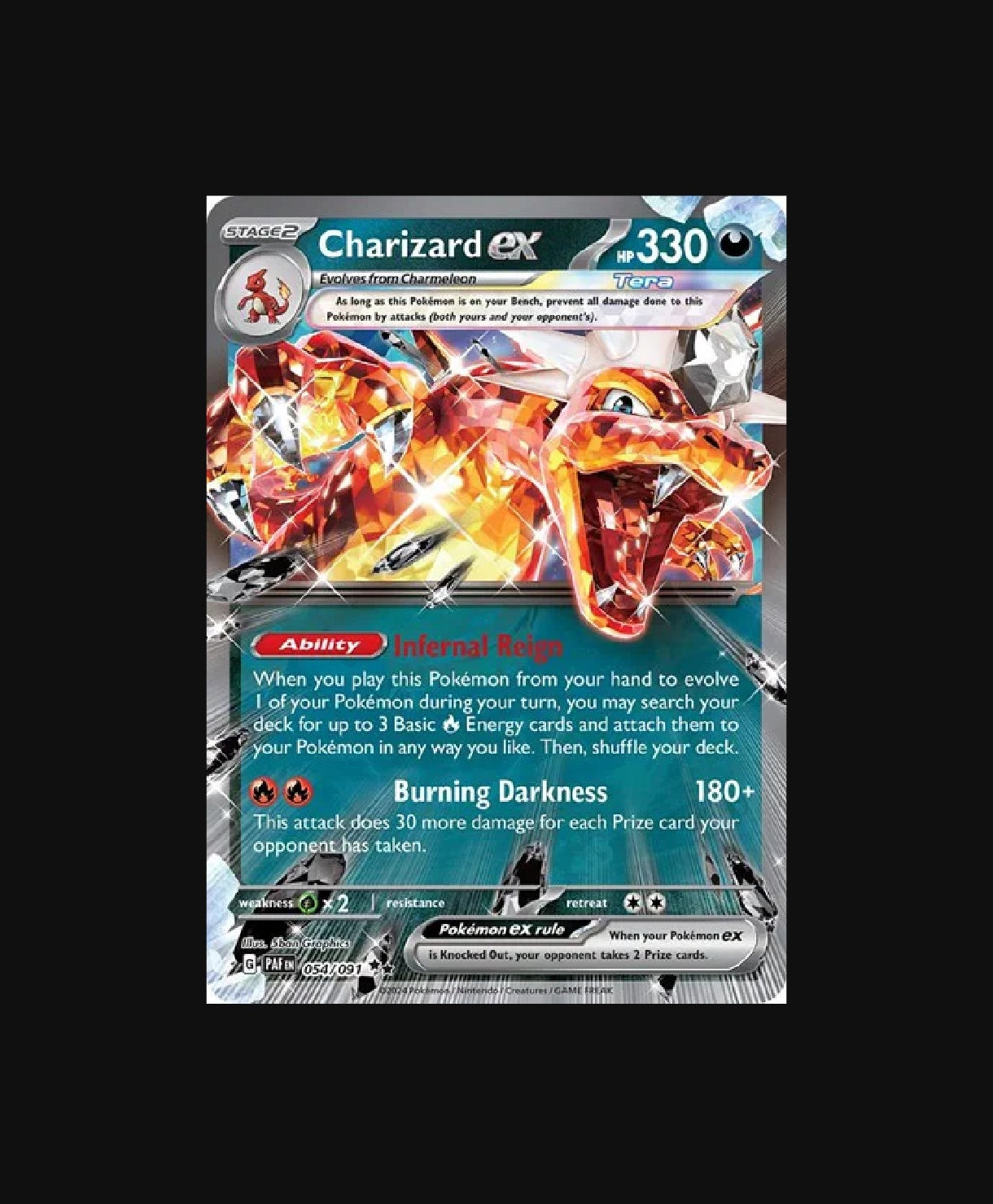 Carta Single Pokemon Charizard Ex en Ingles