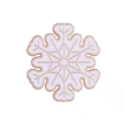 Pin Broche Alfiler Insignia de Metal Para Ropa de Copo Nieve