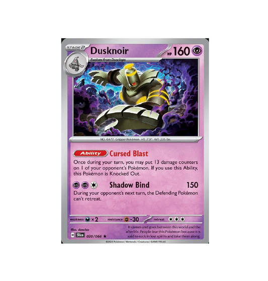 Carta Single Pokemon Dusknoir en Ingles