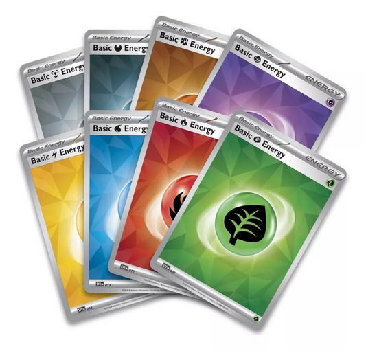 Pokemon Pack TCG Cartas Originales Energias Basicas Surtidas 100uds. En Ingles