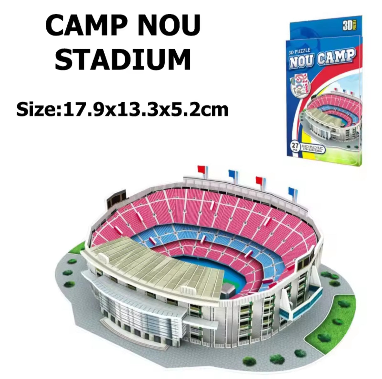 Rompecabezas 3D Mini Estadio DIY Camp Nou