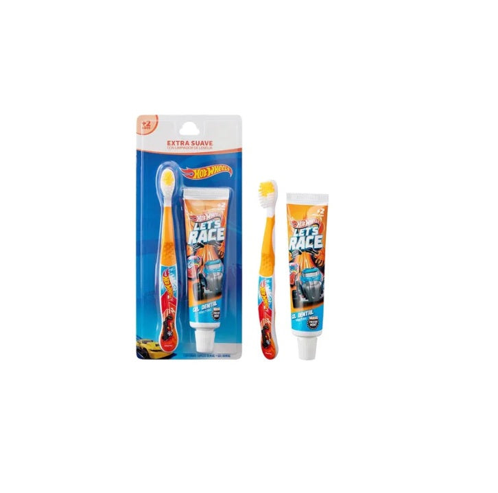 Cepillo Dental + Pasta Dental 50gr. Hot Wheels