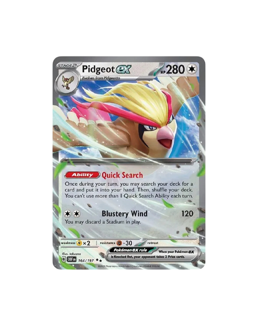 Carta Single Pokemon Pidgeot Ex en Ingles