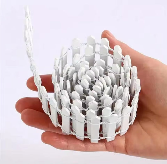Mini Reja Valla de Madera Decoraccion Jardin Blanca